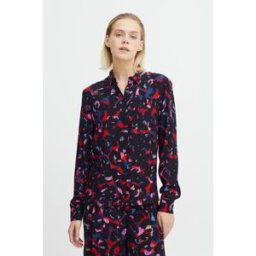 Ichi Blouse IHKIMLI SH - Multicolore rouge en viscose 40 female