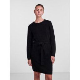 Pieces Robe courte en maille noir Sue XS female