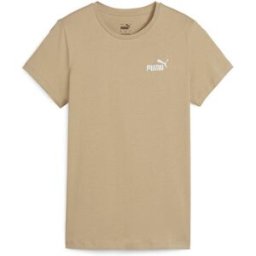 Puma Tee-shirt brodé marron ESS+ M female