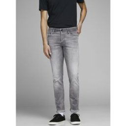 jack & jones Jean slim Fit Gris en coton Jules Taille : 30 / Longueur : 30 male