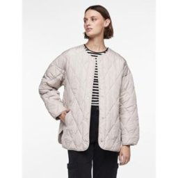 Pieces Veste matelassée gris M female