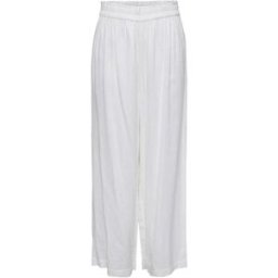 Only Pantalon taille haute blanc en lin Xena Taille : M / Longueur : 30 female