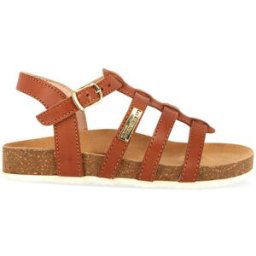 Les Tropéziennes par M.Belarbi Sandales enfant IZAZ marron en cuir 28 unisex
