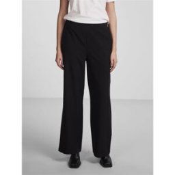Pieces Pantalon loose fit taille élastiquée noir Hattie Taille : S / Longueur : 32 female