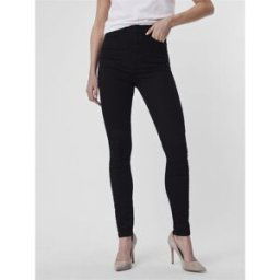 Vero Moda Jean skinny taille extra haute noir en coton Taille : XS / Longueur : 30 female