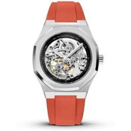 Montre Homme Maison Du Temps MTBeta Skeleton Silicone Rouge male