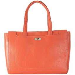 Mac Douglas Grand sac cabas cuir de buffle - finitions argenté pour femme corail flamingo -SAMBA-BUNI female
