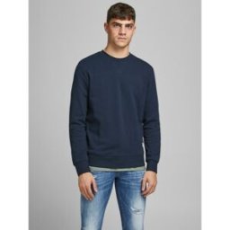 jack & jones Sweat-shirt Standard Fit Col rond Manches longues Bleu Marine L male