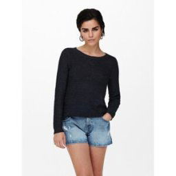 Only Pull en maille Col rond Manches longues bleu Hazel M female