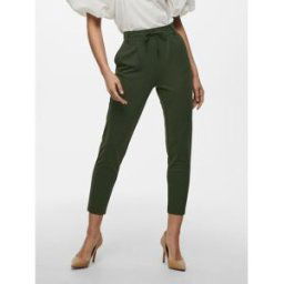 Only Pantalon Cordon d'attache vert en viscose Rose Taille : L / Longueur : 30 female