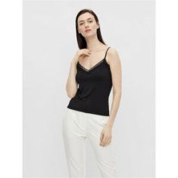 Pieces Débardeur spaghetti col en v noir Xia XL female