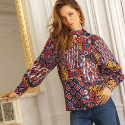 3S. x Réédition Blouse Séléna rose 40 female