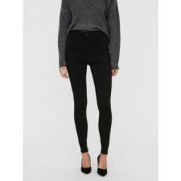 Vero Moda Jean skinny Skinny Fit Taille haute Longueur regular noir en coton modal Esme Taille : XXL / Longueur : 34 female