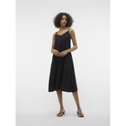 Vero Moda Robe longueur cheville col en v sans manches noir Bea M female