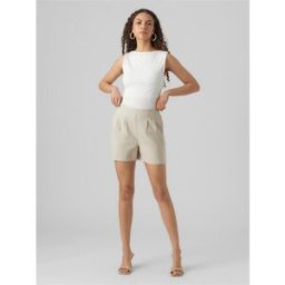 Vero Moda Short Regular Fit Taille haute Court gris en viscose XXL female