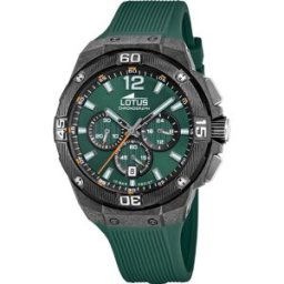 Gousset homme Lotus Chrono - L18975-2 Bracelet Silicone Vert male