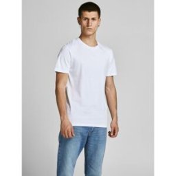 jack & jones T-shirt Standard Fit Col rond Manches courtes Noir marron en coton L male