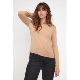 Maison Héritage Pull femme col rond ZARA en cachemire beige XL female