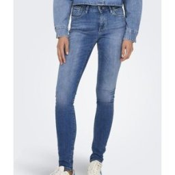 Only Jean skinny Blush bleu en coton Ula Taille : XL / Longueur : 32 female