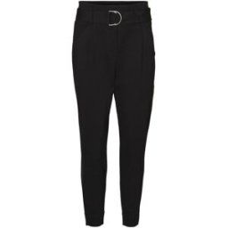 Vero Moda Pantalon paperbag loose fit noir en viscose Taille : XXS / Longueur : 28 female