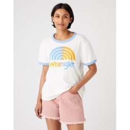 Wrangler T-Shirt blanc Femme en coton M female