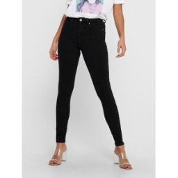 Only Jean skinny noir en coton Hattie Taille : XS / Longueur : 32 female