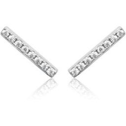 Boucles oreilles oxyde de zirconium Argent Maison de la Bijouterie Z5YW4Z0 female