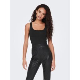 Only Tops Col en U Sans manches noir XL female