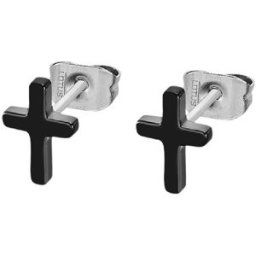 Lotus Style Bijoux Boucles d'oreilles Lotus Style Noir Homme male
