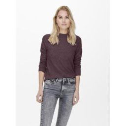 Only Pull en maille col rond col rond rose foncé Uma S female