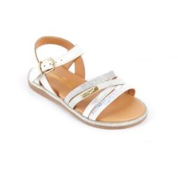 Les Tropéziennes par M.Belarbi Sandale enfant INAYA blanc en cuir 35 unisex