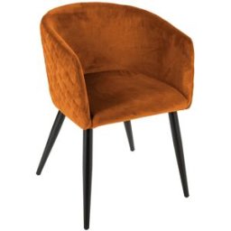 3S. x Home Fauteuil Marlo ambre en velours unisex