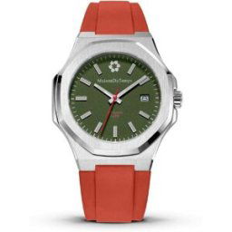 Montre Homme Maison Du Temps MTGamma Kaki Silicone Rouge male