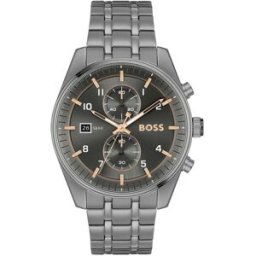 Montre Homme Boss Skytraveller - 1514153 Bracelet Acier Gris male