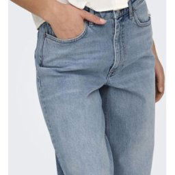 Only Jean mom Juicy Rea365 bleu en coton Meg Taille : 25 / Longueur : 32 female