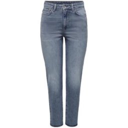 Only Jean coupe droite taille haute bleu en coton Queen Taille : 26 / Longueur : 30 female