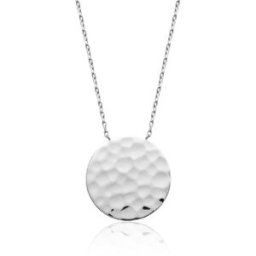 Collier fantaisie pendentif martelé Femme Argent Maison de la Bijouterie WYZ60045 female