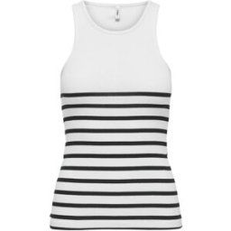Only Débardeur regular fit blanc en coton Page XS female