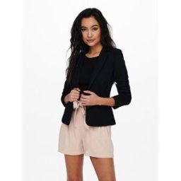 Only Blazer Revers en pointe Longueur midi noir L female