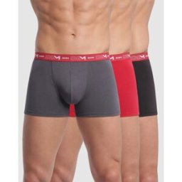 Dim Homme PACK 3 BOXERS COTON T6 unisex