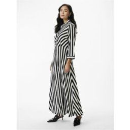 YAS Robe chemise noir en viscose Gaia M female