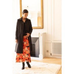 3S. x Réédition Manteau long grand col Ange anthracite 36 female