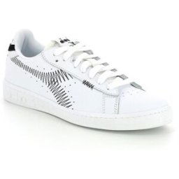 Diadora Baskets Femme GAME L L ZIGZAG Blanc/Noir en cuir 36 female