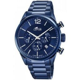 Montre Lotus L18680-1 - CHRONO Dateur,Chronographe Acier Bleu Cadran Bleu Homme male