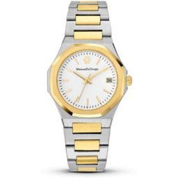Montre Femme Maison Du Temps MTGamma Femme Blanc Acier Doré Jaune female