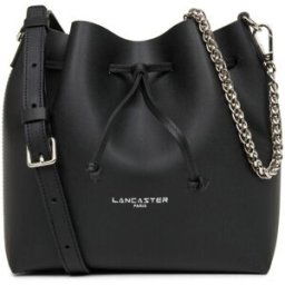 Lancaster Maroquinerie Sac Bourse à Lacets Coulissants Noir Taille S PUR & ELEMENT CITY - Lancaster en cuir female