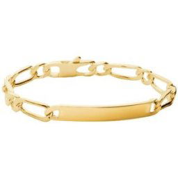Maison de la Bijouterie Gourmette homme maille figaro1-1 plaqué or 6 mm - 63Z006Y0 male