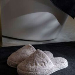 Luin Living Chaussons Cosy Sand beige en coton L/XL female