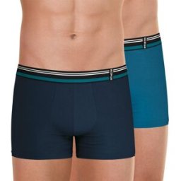 Athena Lot de 2 boxers homme Duo Eco bleu en coton XXXL male