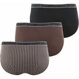 Athena Lot de 3 slips homme Tonic rouge en coton XXXL male